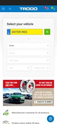 Auto spare parts trodo.com android App screenshot 1
